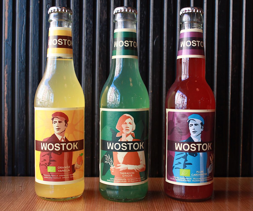 Wostok Limonade bottles